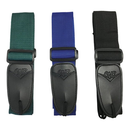 CNB Guitar Strap Nylon Plain Blue