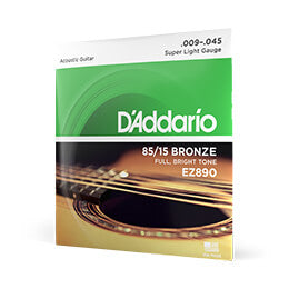 D'Addario EZ890 Acoustic Guitar 85/15 Bronze Super Light 9-45