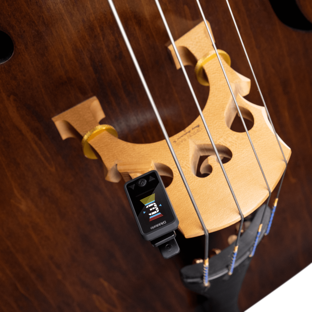 D'Addario Eclipse Cello and Bass Tuner Black
