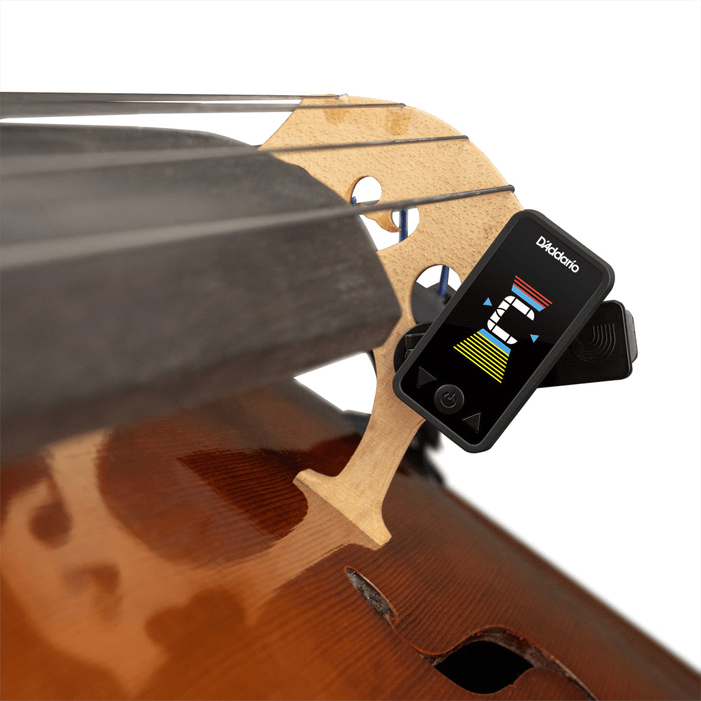 D'Addario Eclipse Cello and Bass Tuner Black