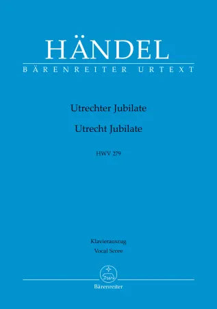 Handel Utrechter Jubilate Vocal Score HWV 279