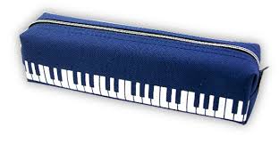 Blue Music Pencil Case