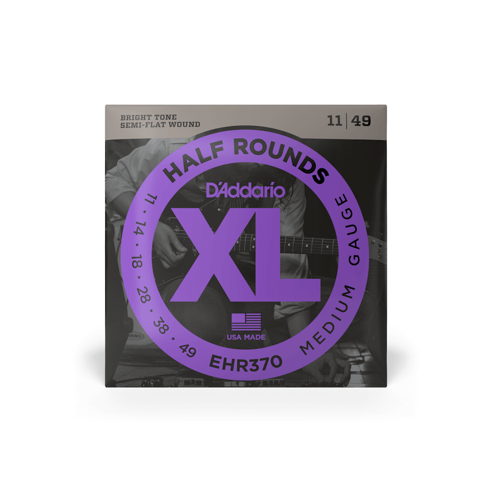 D'Addario Electric Guitar Strings Set Half Rounds 11-49 EHR370