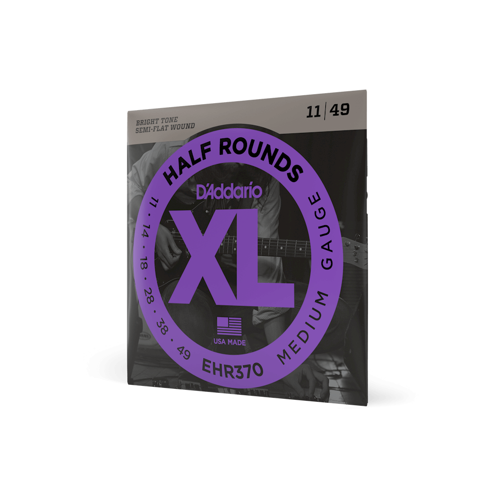 D'Addario Electric Guitar Strings Set Half Rounds 11-49 EHR370