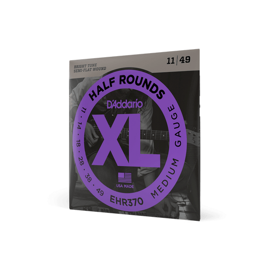 D'Addario Electric Guitar Strings Set Half Rounds 11-49 EHR370