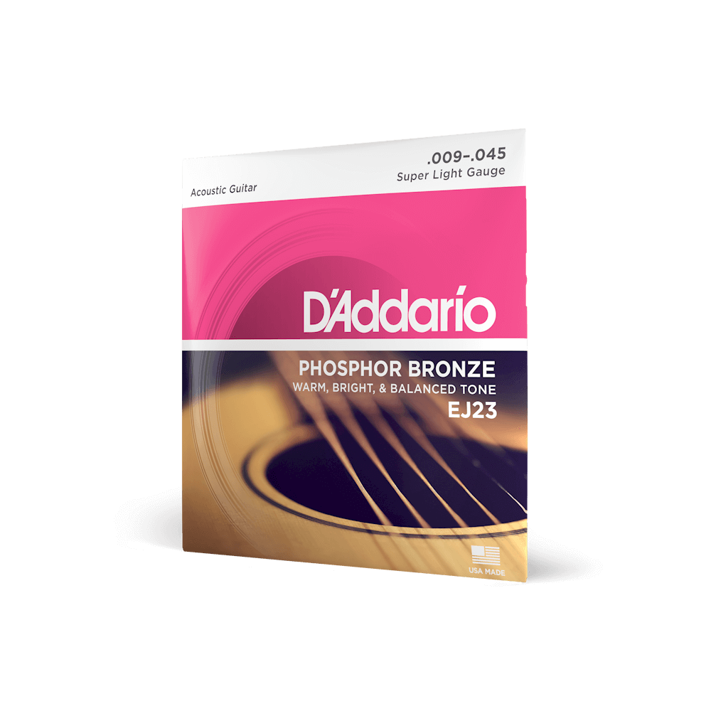 D'Addario EJ23 Acoustic Guitar Super Light 9 Phosphor Bronze 9-45