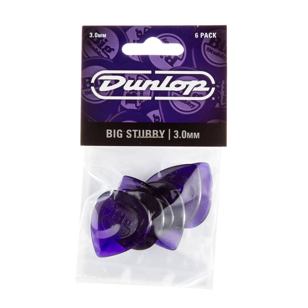 Plectrum Dunlop Big Stubby 3.0mm 6 Pack