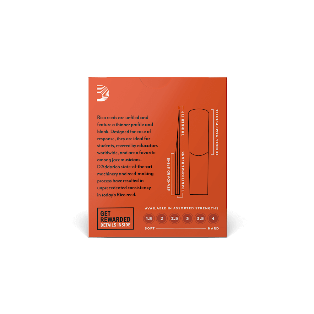Rico Alto Sax Reed Box of 10 Strength 3.0