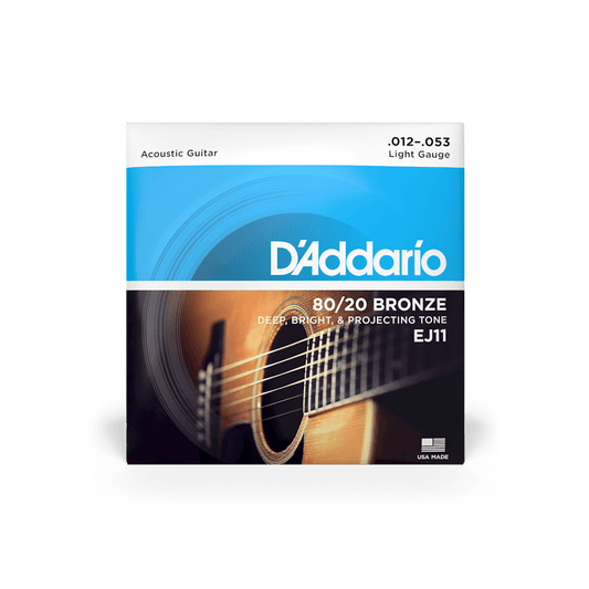 D'Addario EJ11 Acoustic Guitar 80/20 Bronze Set 12-