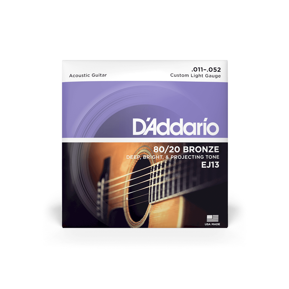 D'Addario EJ13 Acoustic Guitar 80/20 Bronze Set 11-