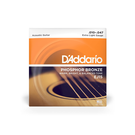 D'Addario EJ15 Acoustic Guitar Xtra Light 10 Phosphor Bronze