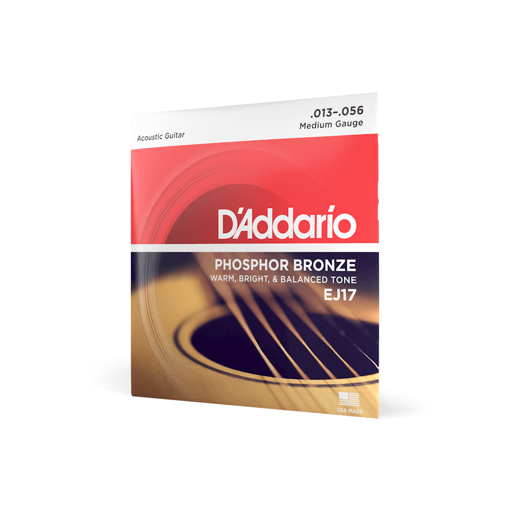 D'Addario EJ17 Acoustic Guitar Med 13 Phosphor Bronzenz