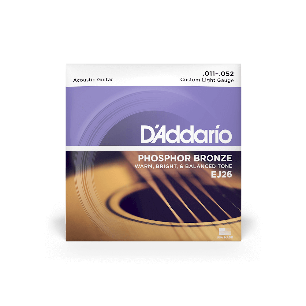 D'Addario EJ26 Acou Gtr Cust Light 11 Phosph