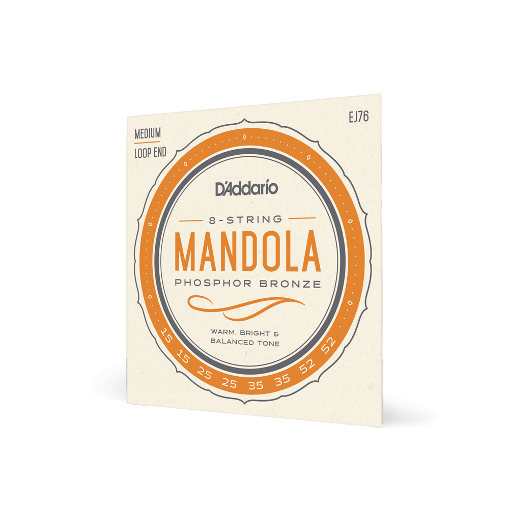 D’Addario EJ76 Phos Brz Mandola 8-Str Set Med