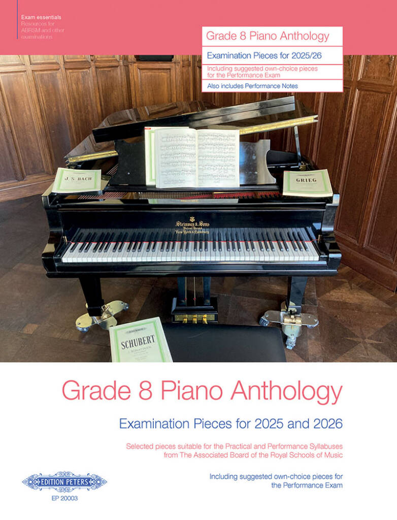 Grade 8 Piano Anthology 25/26 Edition Peters