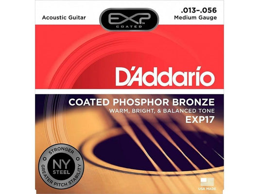 D'Addario EXP17 Coated Phos Bronze Ac 13-56