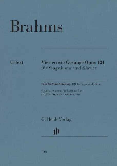 Brahms Four Serious Songs Op. 121