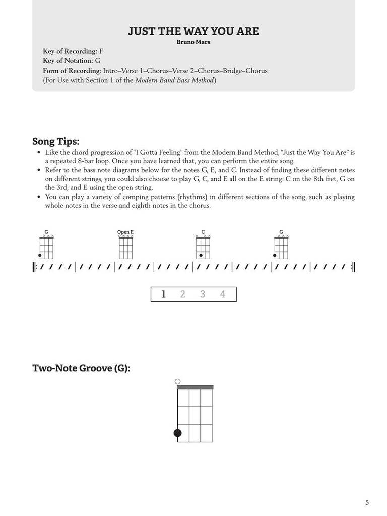 Modern Band Songbook Bass Book 1