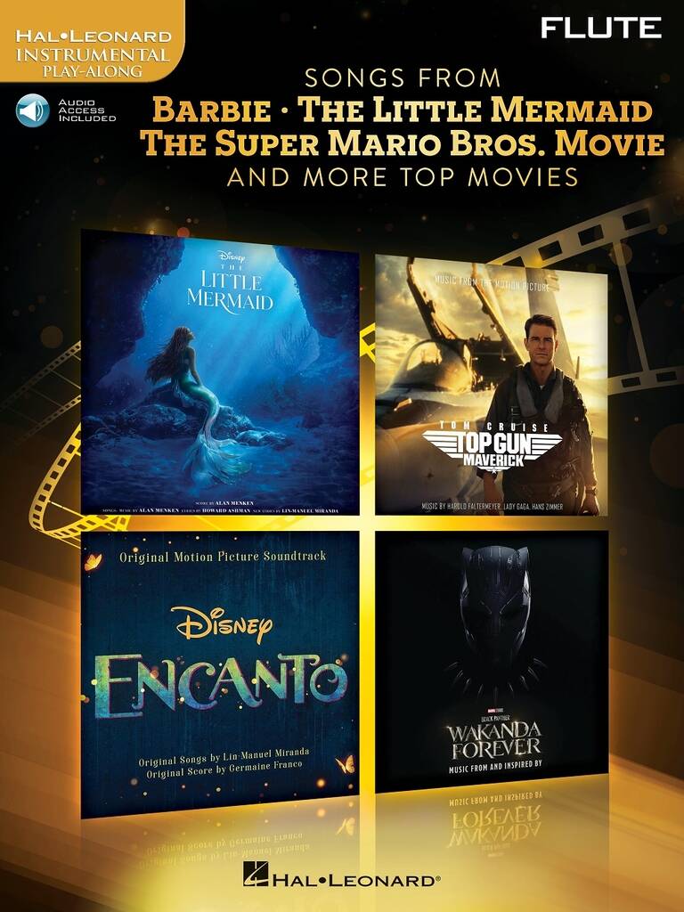 Songs from Barbie, the Little Mermaid, the Super Mario Bros. Movie, and More Top Movies for Flute