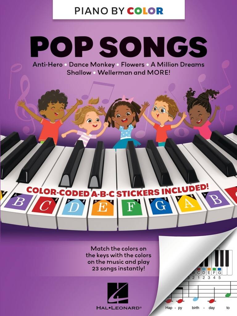 Piano by Color: Pop Songs