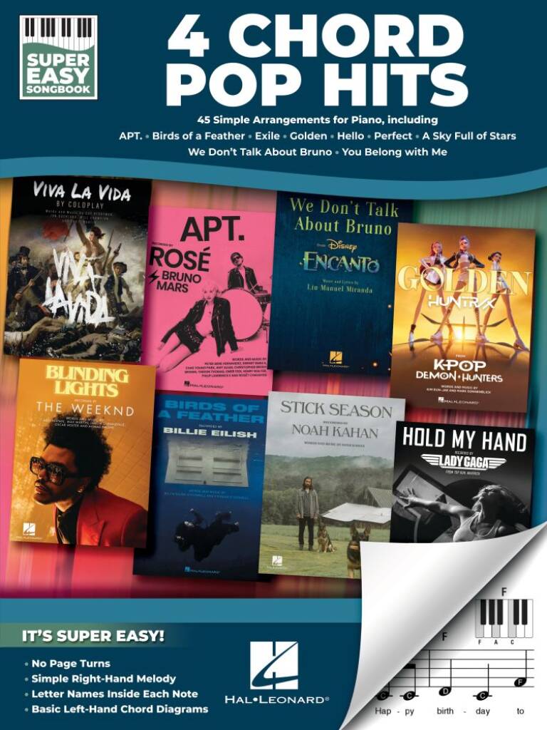 4 Chord Pop Hits - Super Easy Songbook