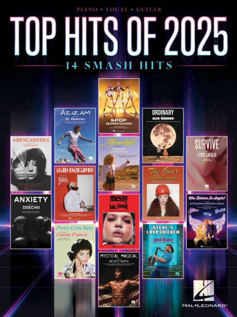 Top Hits of 2025 ~ Piano-Vocal-Guitar