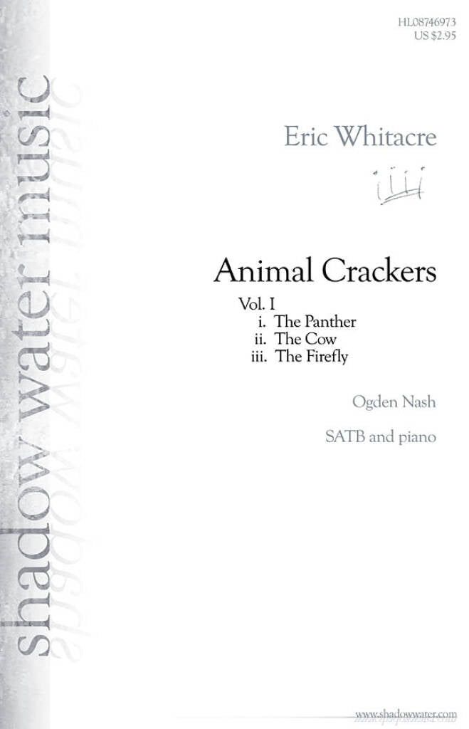 Whitacre Animal Crackers Vol 1 SATB Piano