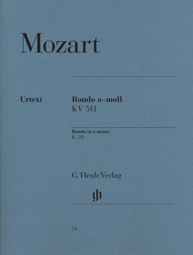 Mozart Rondo A Minor KV511 Piano HN