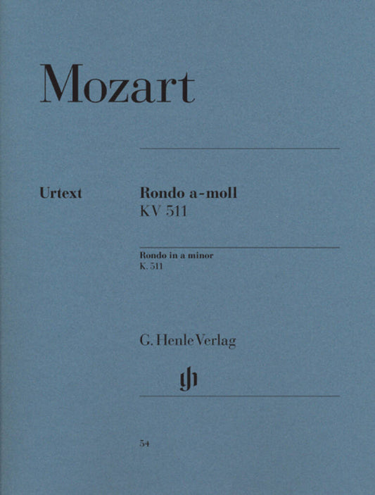 Mozart Rondo A Minor KV511 Piano HN