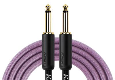 Kirlin Instrument Cable 10ft Purple Fabric Gel