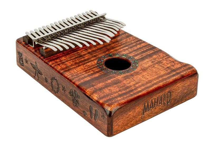 Mahalo Kalimba Photo Frame Koa Design 7