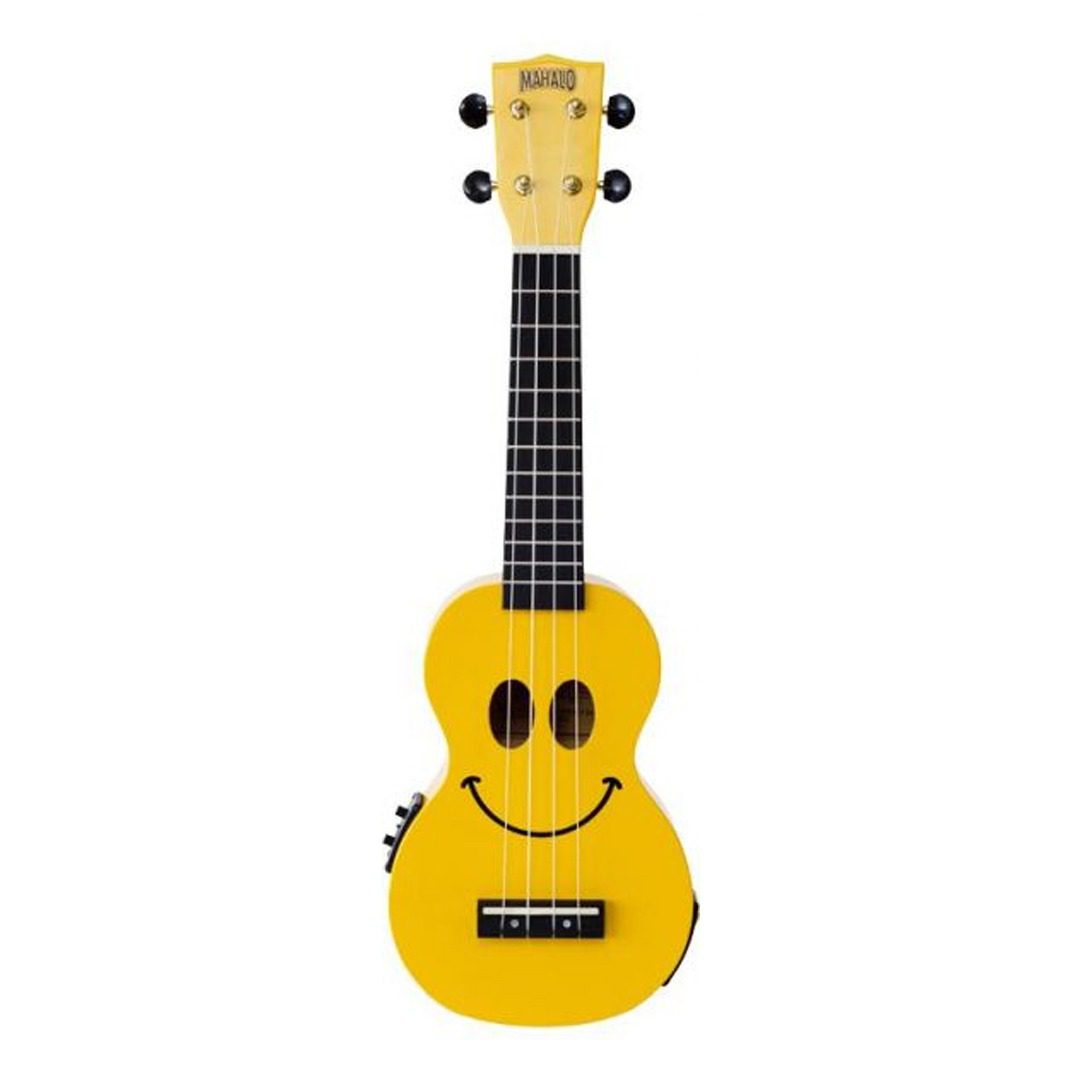 Mahalo Ukulele Smiley Yellow Electric