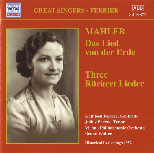 Mahler Das Lied von der Erde Ferrier CD