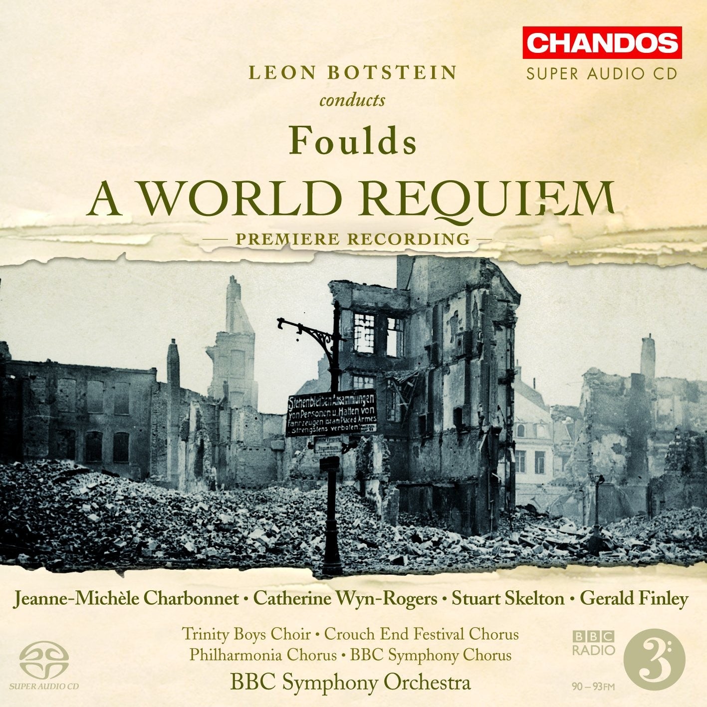 Foulds World Requiem CD CHAN