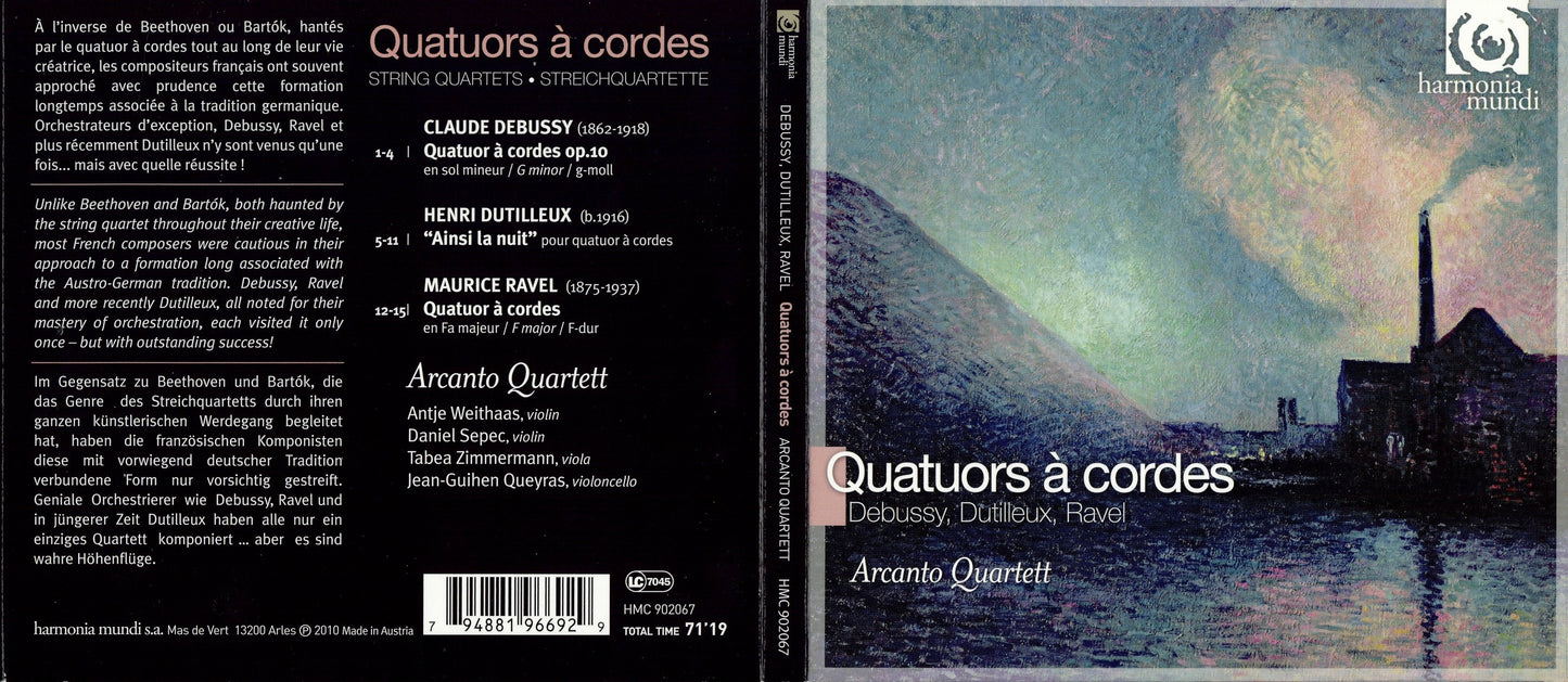 Debussy Ravel String Qts Arcanto CD HM
