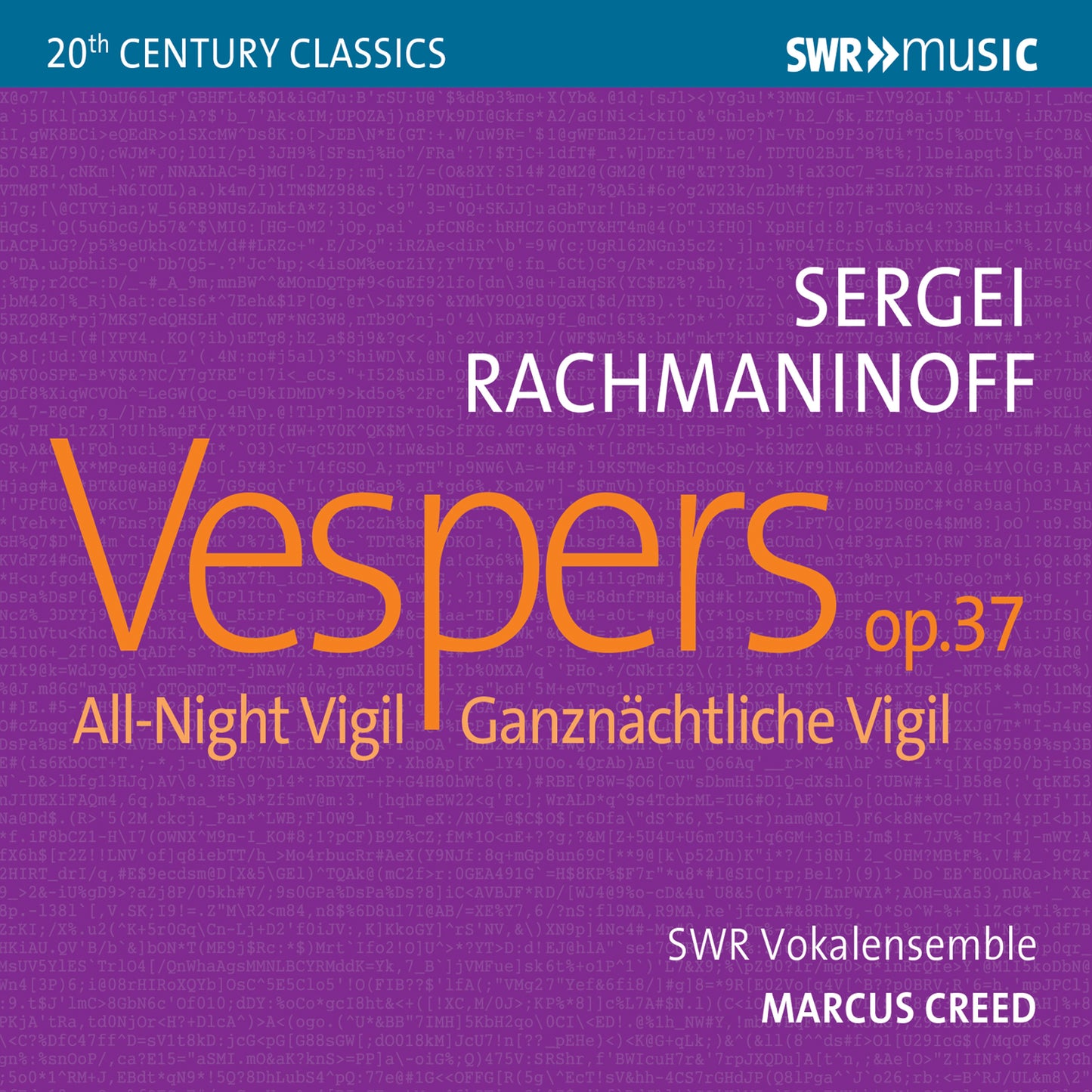 Rachmaninoff Vespers op 37 CD
