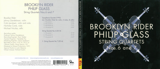 Glass String Quartets 6+7 Brooklyn Ride