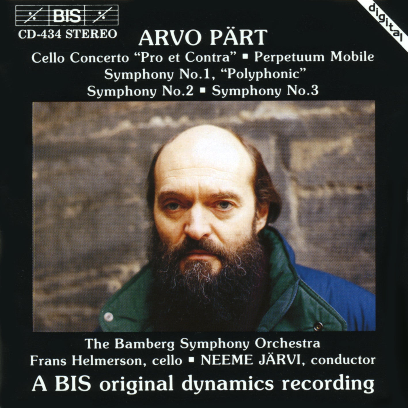 Arvo Part Symphonies No.1-3 Cello Conce