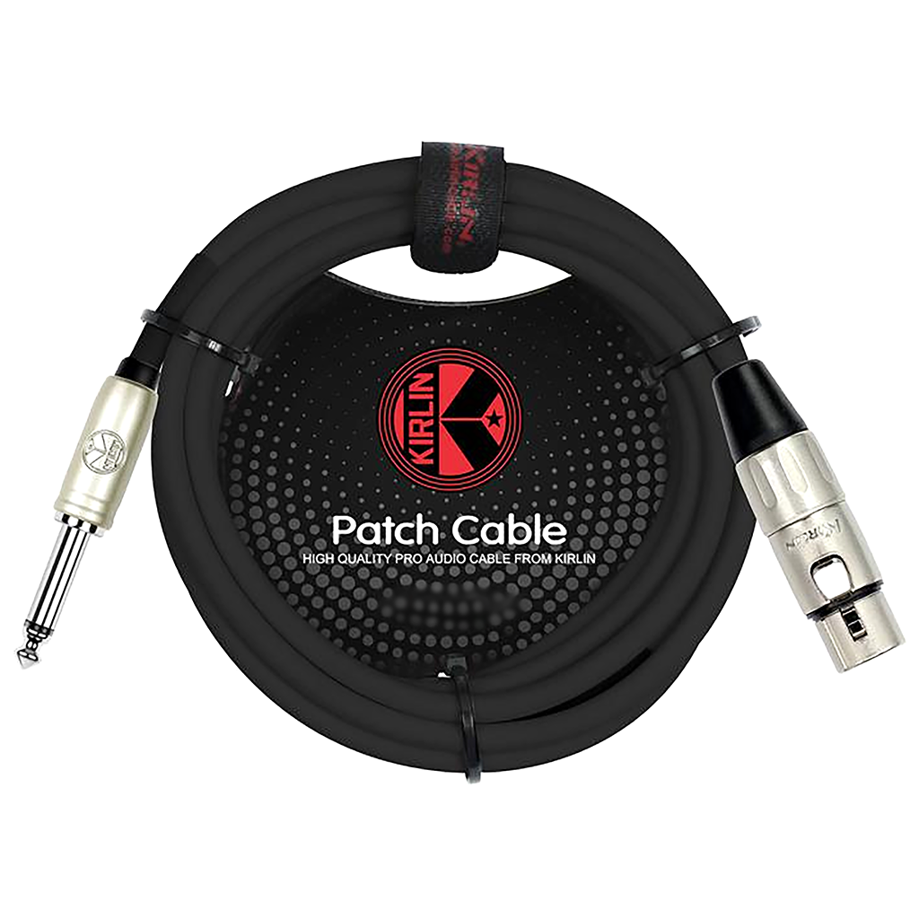 Kirlin 1/4" Mono Jack to Female XLR 20ft Cable