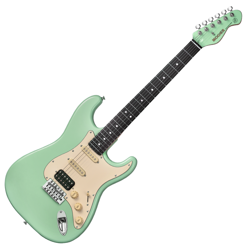 Mooer Electric Guitar Surf Green Strat MSC10
