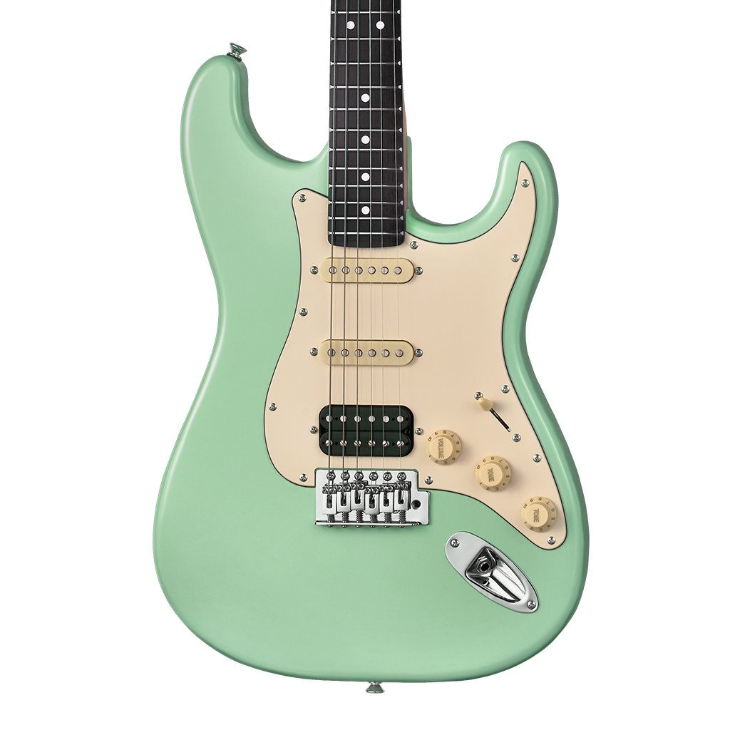 Mooer Electric Guitar Surf Green Strat MSC10