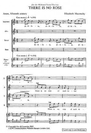 Maconchy There is No Rose SATB CH