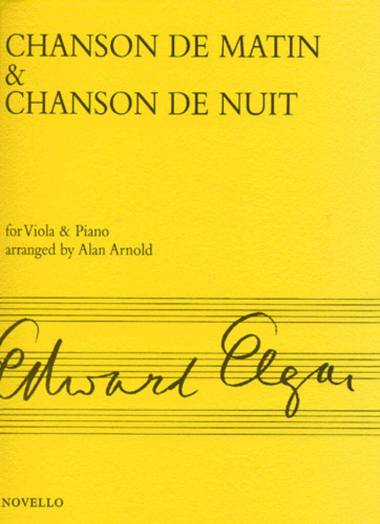 Elgar Chanson de Matin & Chanson de Nuit Viola NOV