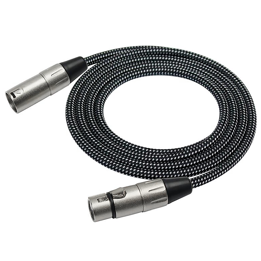 Kirlin Mic Lead XLR(M)-XLR(F) 20ft Woven