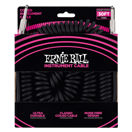 Ernie Ball Coil Cable Black 30ft