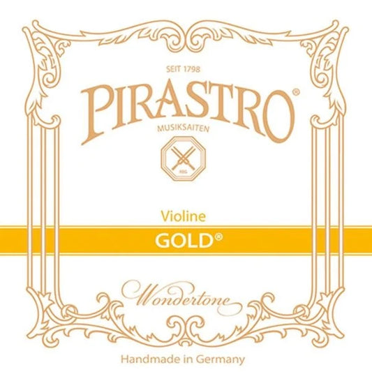 Pirastro Gold Violin D Gut Sterling Silver Aluminium