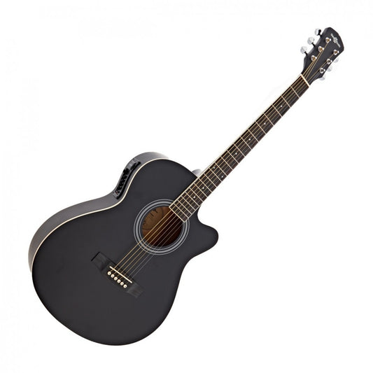 Stagg Electro-Ac Mini Jumbo Gtr Blk Spr