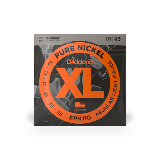 D'Addario EPN110 XL Pure Nickel Reg Light Ga