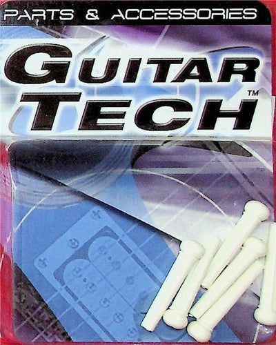 Guitar Tech Bridge Pins White 6 Pack