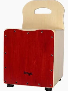 Stagg Cajon w/Backrest Red